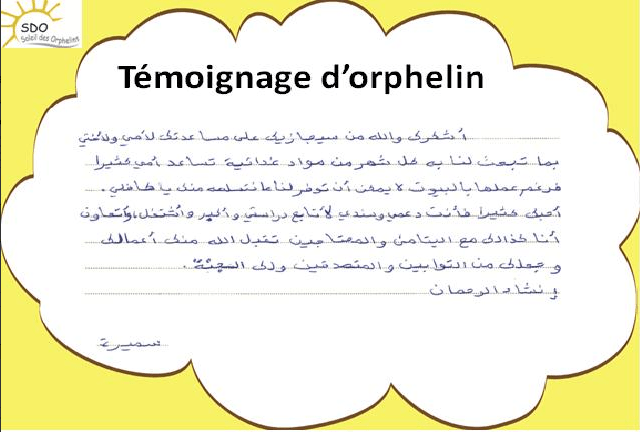 Témoignage des orphelins